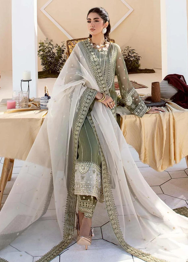 Nyra By Akbar Aslam Embroidered Organza Suits Unstitched 4 Piece  1471 Rehema - Luxury Collection