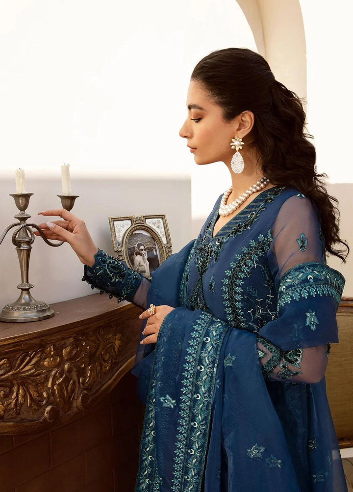Nyra By Akbar Aslam Embroidered Organza Suits Unstitched 4 Piece  1472 Emira - Luxury Collection