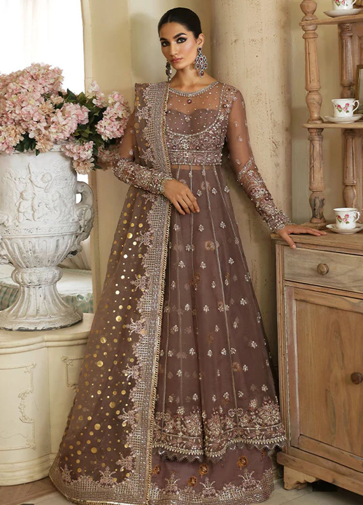 Nyra Pret Embroidered Organza 3 Piece Suit Aster