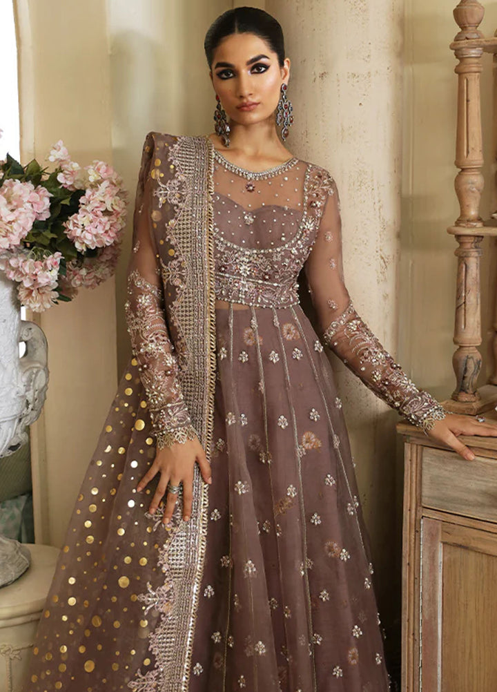 Nyra Pret Embroidered Organza 3 Piece Suit Aster