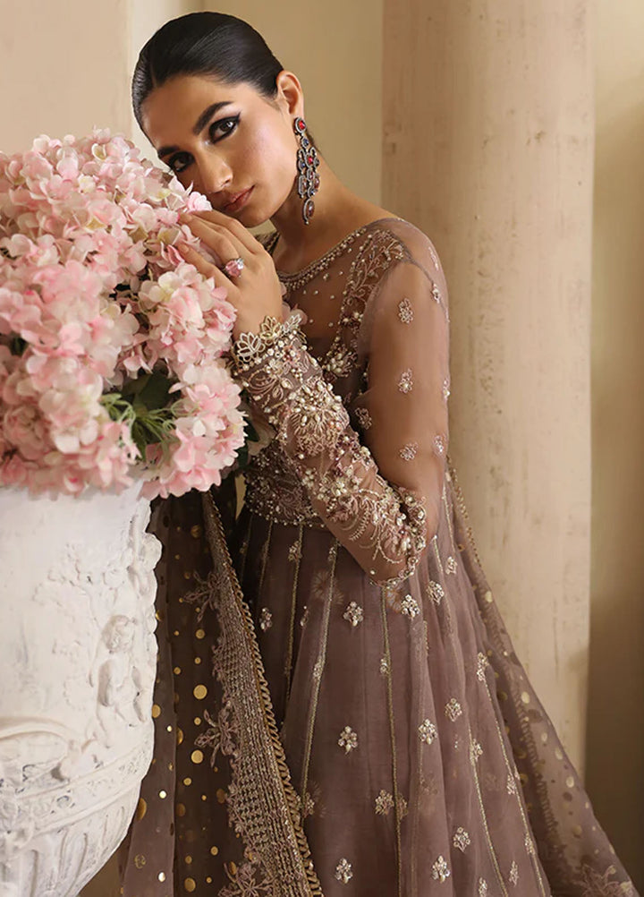 Nyra Pret Embroidered Organza 3 Piece Suit Aster