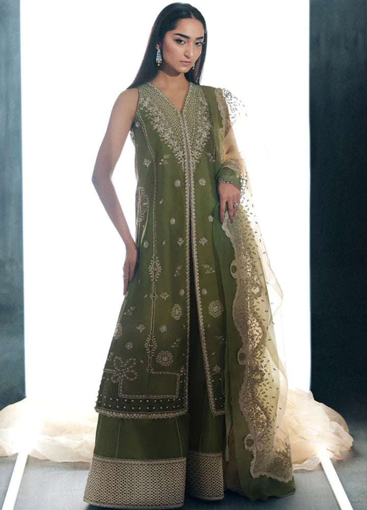 Nyra Pret Embroidered Silk 3 Piece Suit Bella