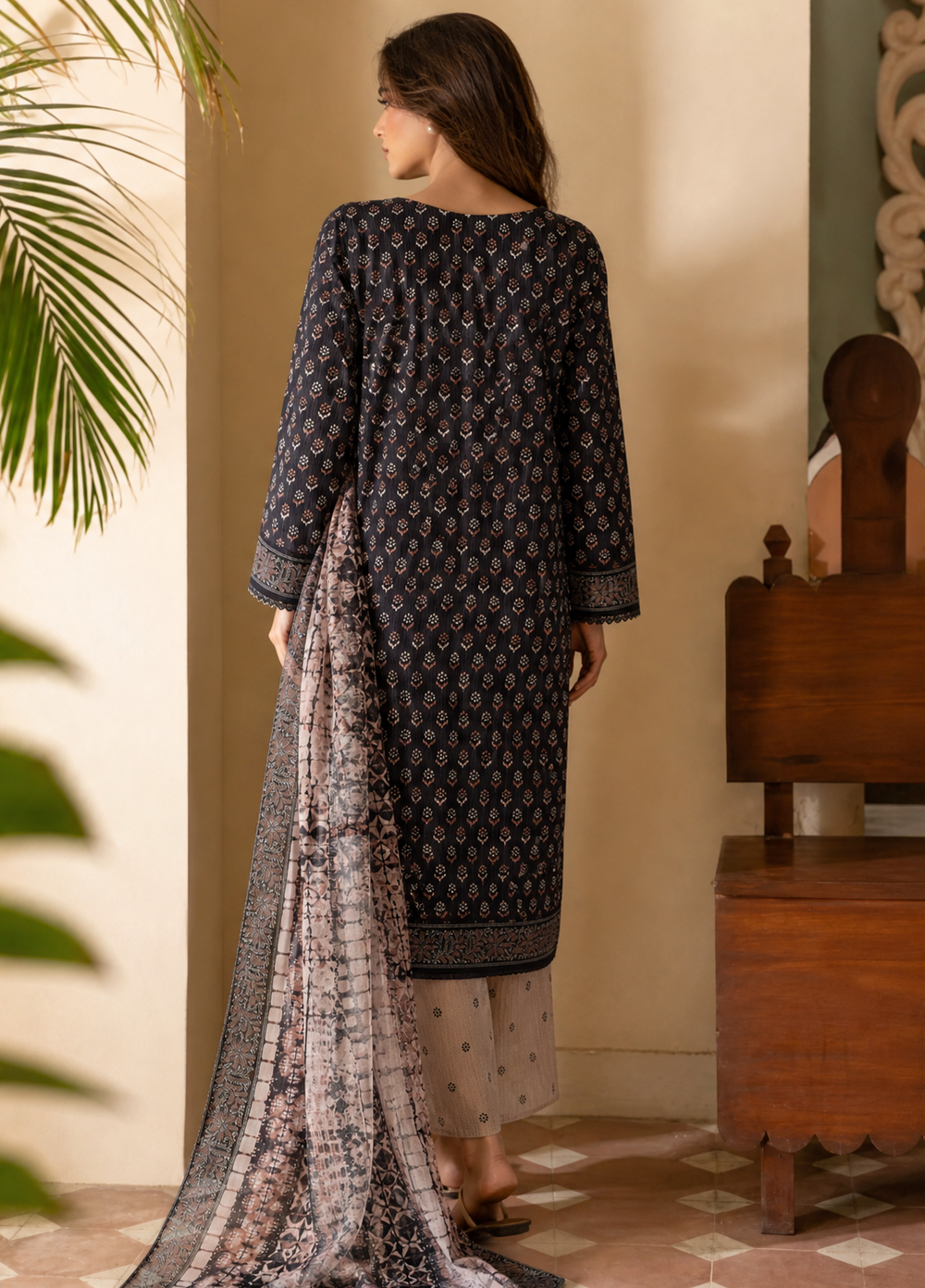 Daily Wear by HZ Textiles Unstitched Embroidered Lawn 3 Piece Suit PDW - 3313 Casual Collection