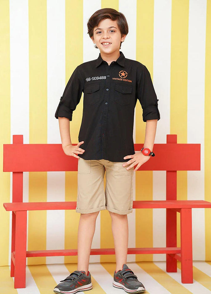 Ochre Cotton Casual Shirt for Boys -  OBS 70