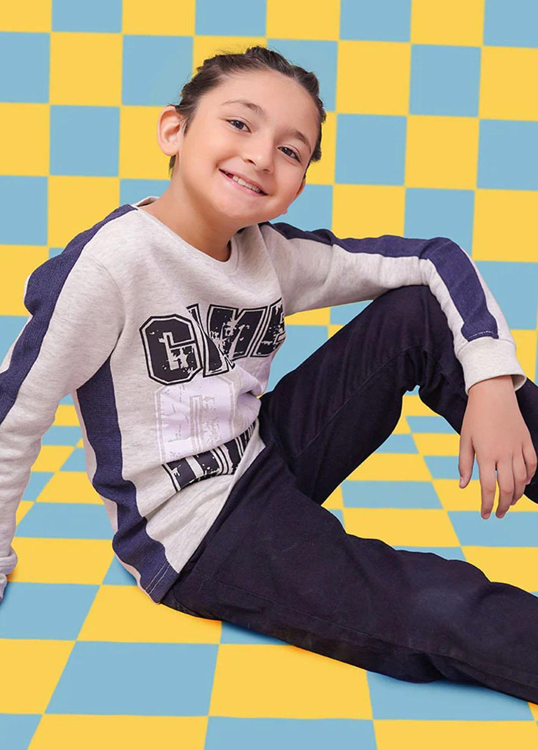 Ochre  Printed Sweatshirts for Boys -  OKB-264