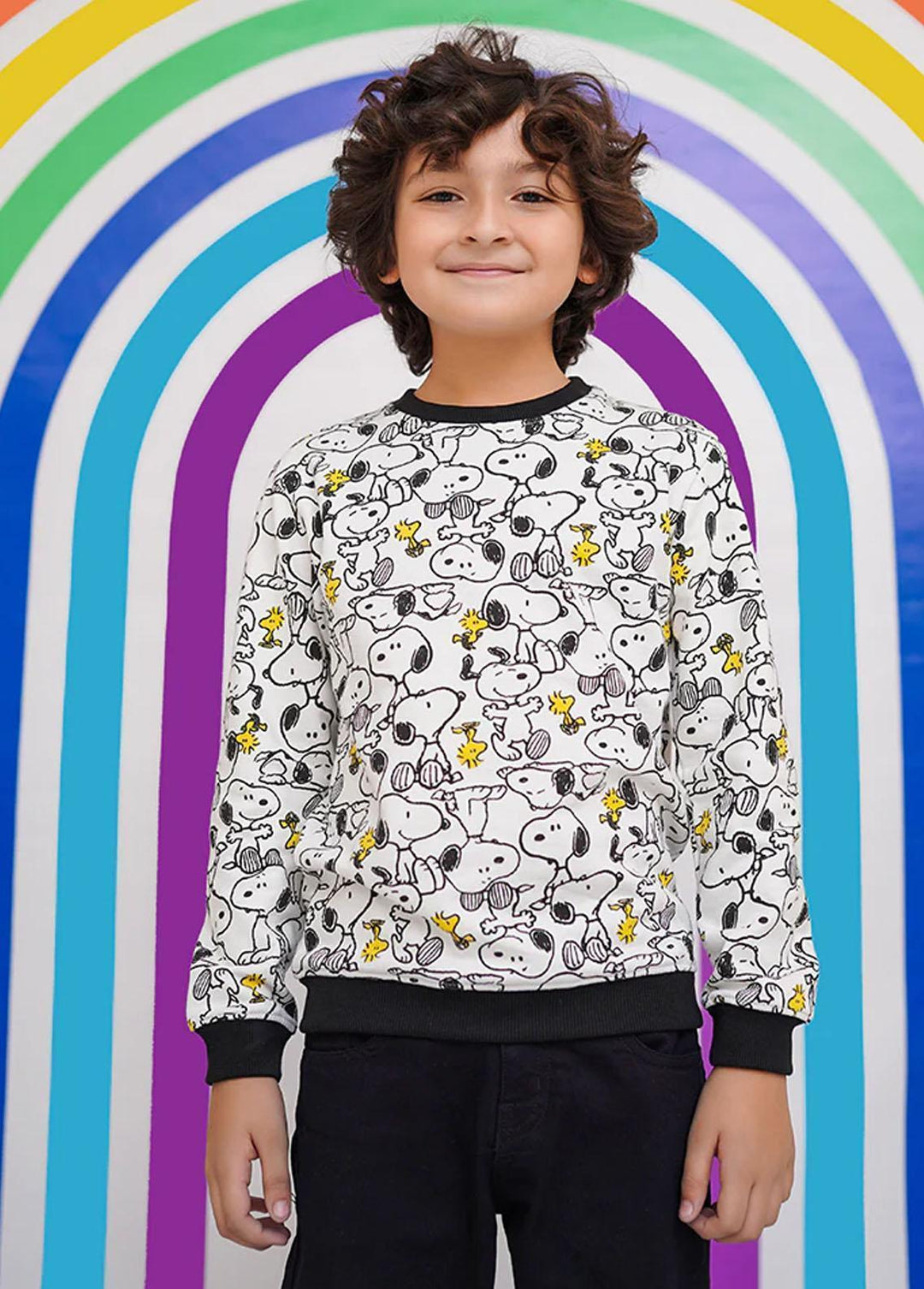 Ochre  Printed Sweatshirts for Boys -  OKB-285