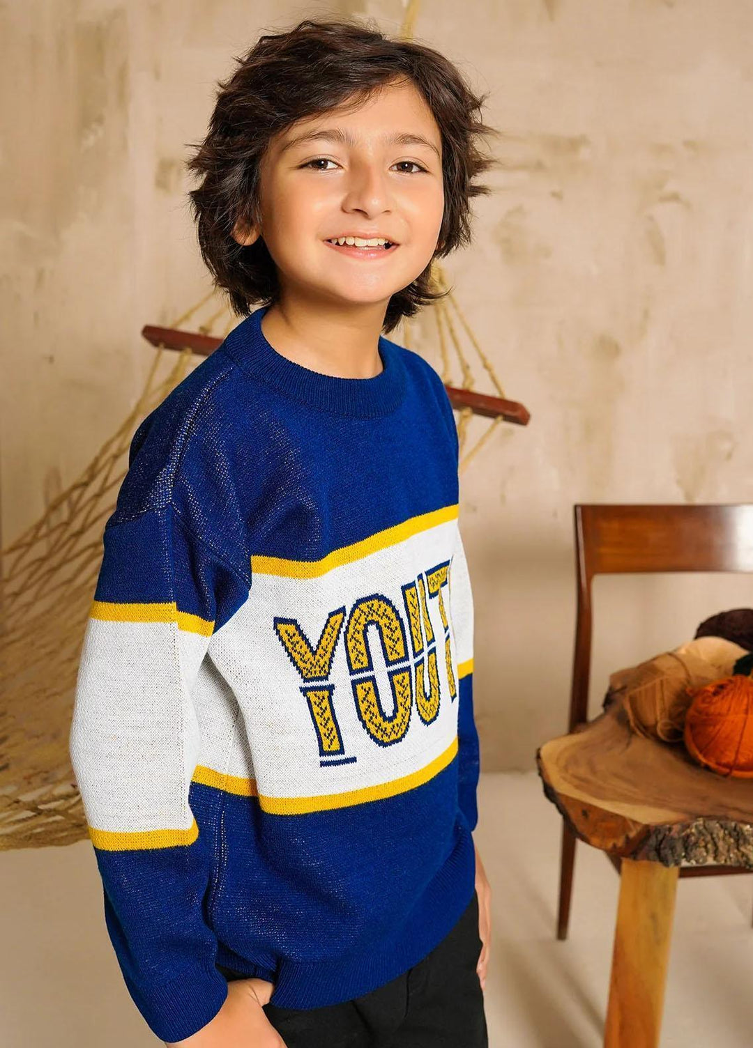 Ochre Viscose Western Sweaters for Boys -  OWSB-09