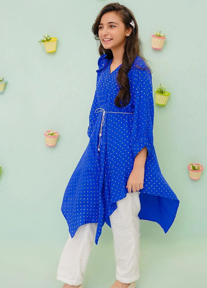 Ochre Cotton Western 2 Piece Suit for Girls -  OFW-FC-06