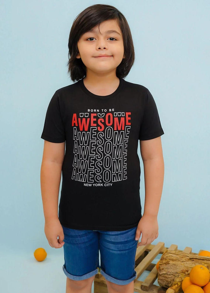 Ochre Jersey Fancy T-Shirts for Boys -  OKB-294