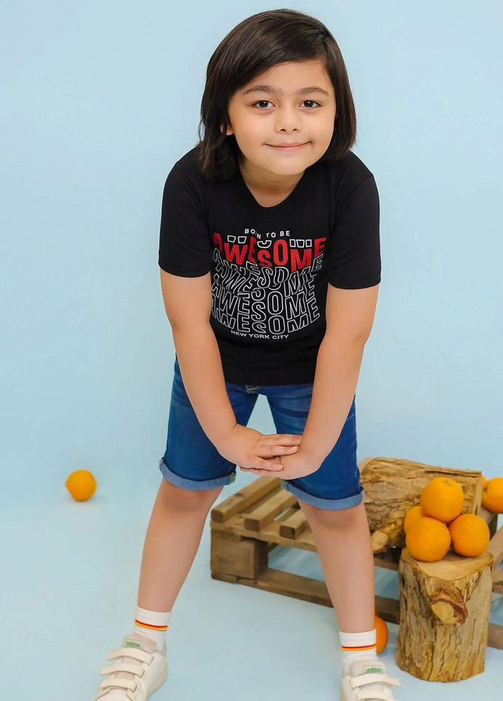 Ochre Jersey Fancy T-Shirts for Boys -  OKB-294