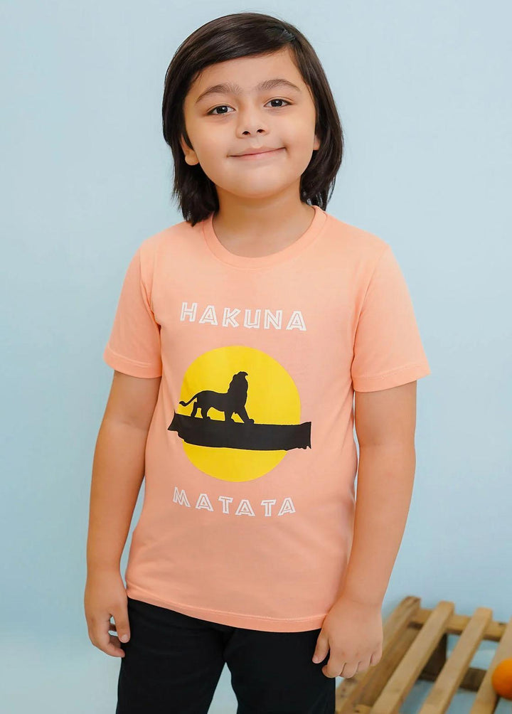 Ochre Jersey Fancy T-Shirts for Boys -  OKB-307