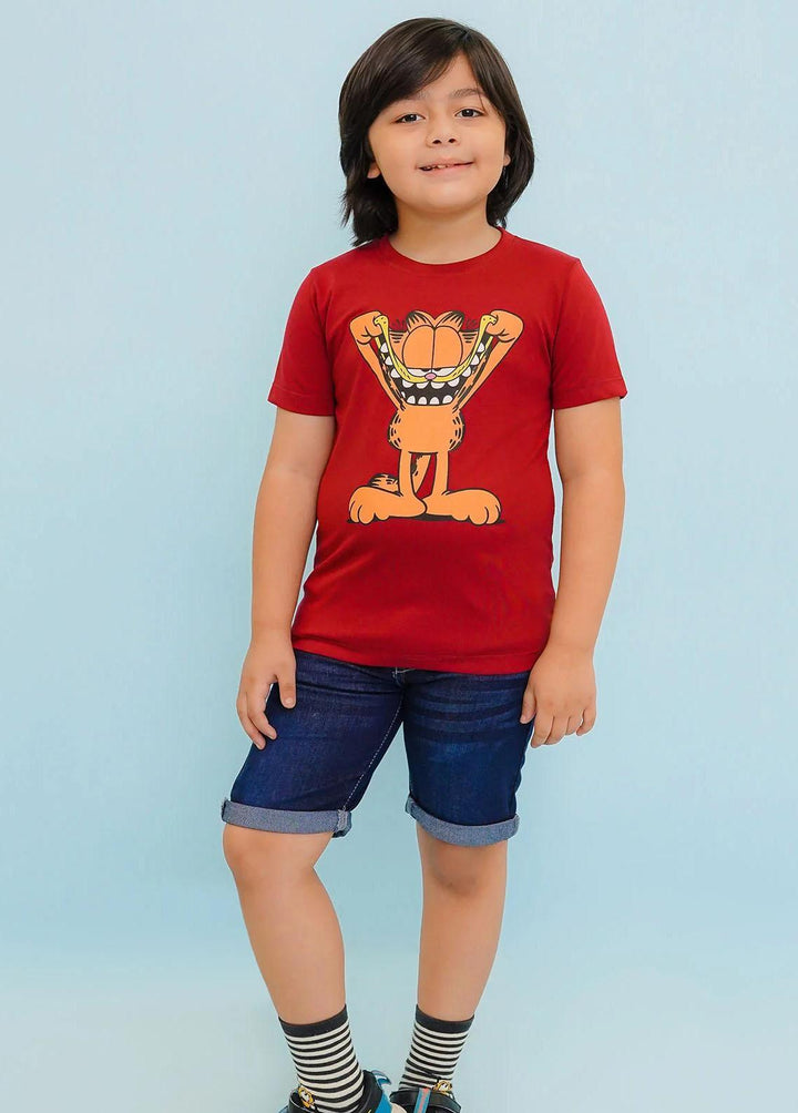 Ochre Jersey Fancy T-Shirts for Boys -  OKB-310