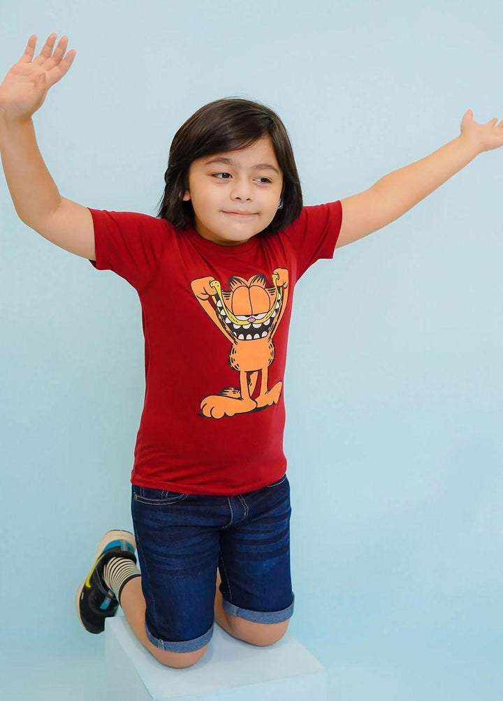 Ochre Jersey Fancy T-Shirts for Boys -  OKB-310