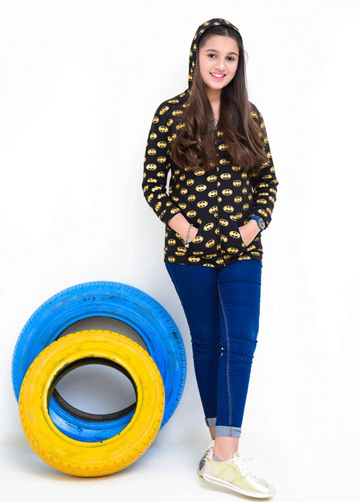Ochre Cotton   Girls Hoodie -  OKW-19