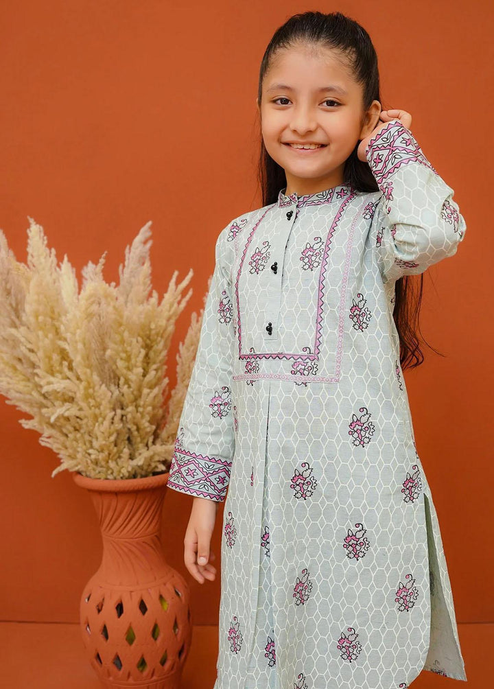 Ochre Cotton Printed Co-ords for Girls -  OFW-COR-69