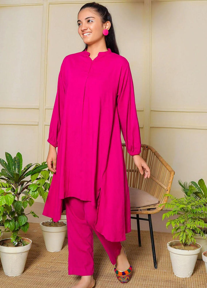 Ochre Cotton Western 2 Piece Suit for Girls -  OFW-SC-10