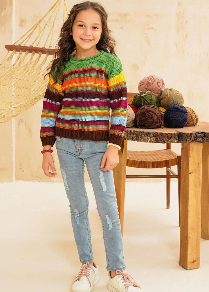 Ochre Viscose Western Sweaters for Girls -  OWSG-10