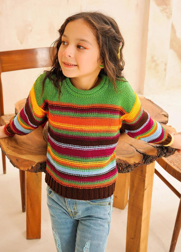 Ochre Viscose Western Sweaters for Girls -  OWSG-10