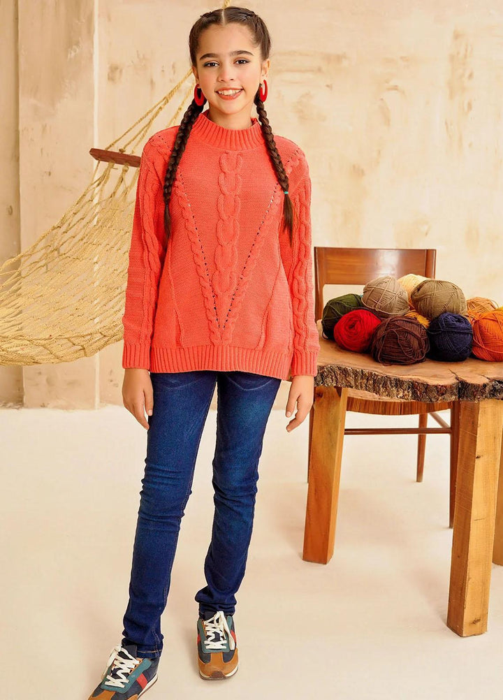 Ochre Viscose Western Sweaters for Girls -  OWSG-16