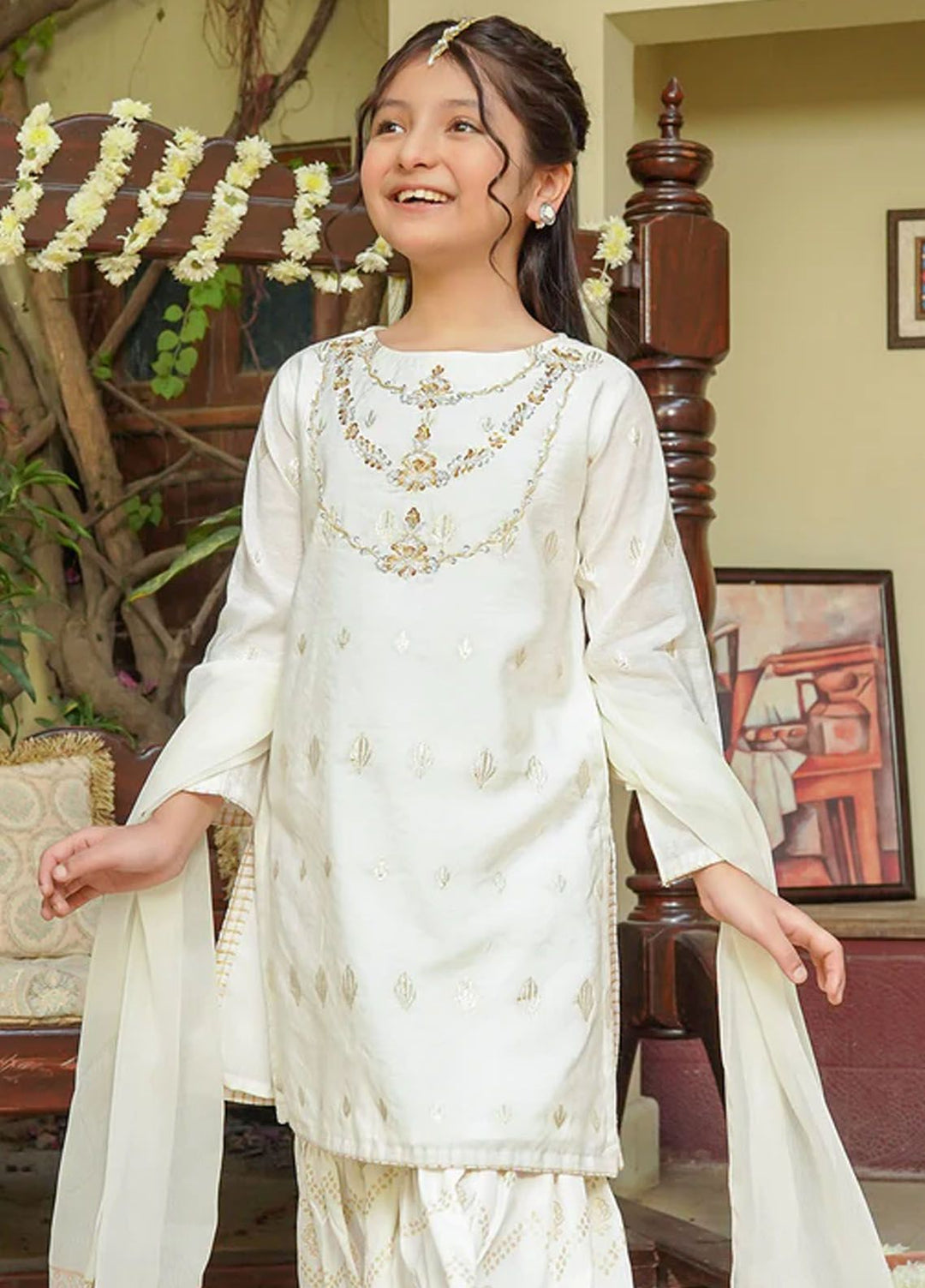 Ochre Pret Eastern Cotton 3 Piece Suit OFW-EX-06