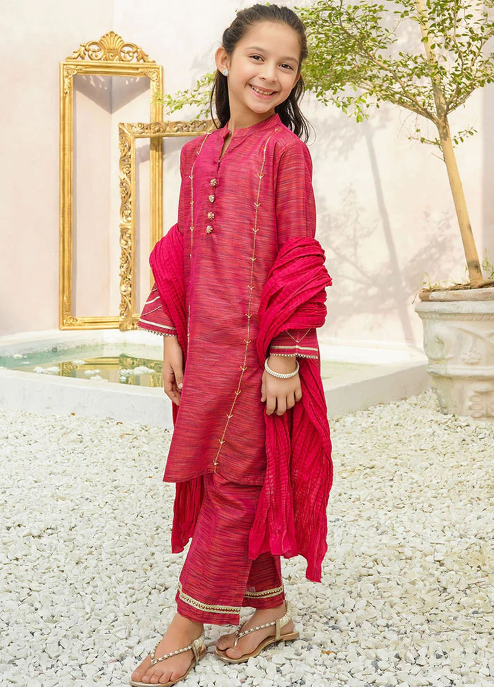 Ochre Pret Eastern Cotton 3 Piece Suit OFW-JB-27
