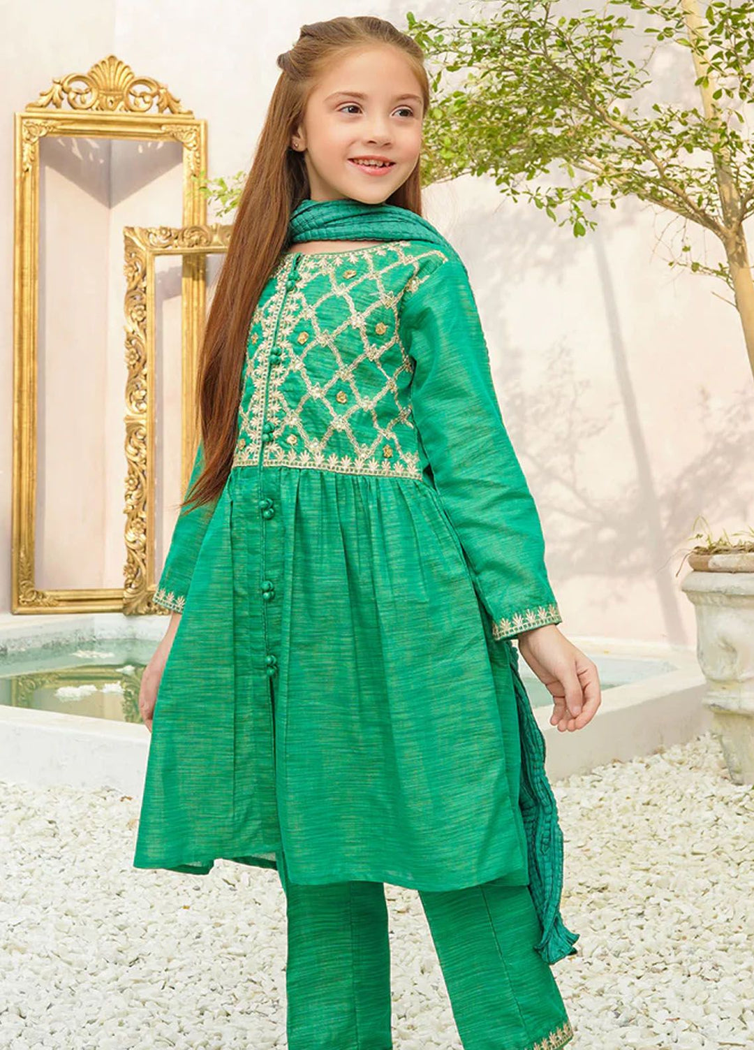 Ochre Pret Eastern Cotton 3 Piece Suit OFW JB 28