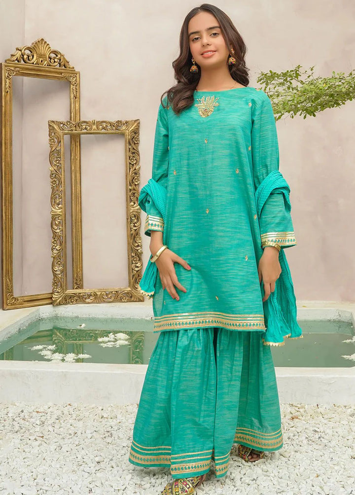 Ochre Pret Eastern Cotton 3 Piece Suit OFW-JB-29