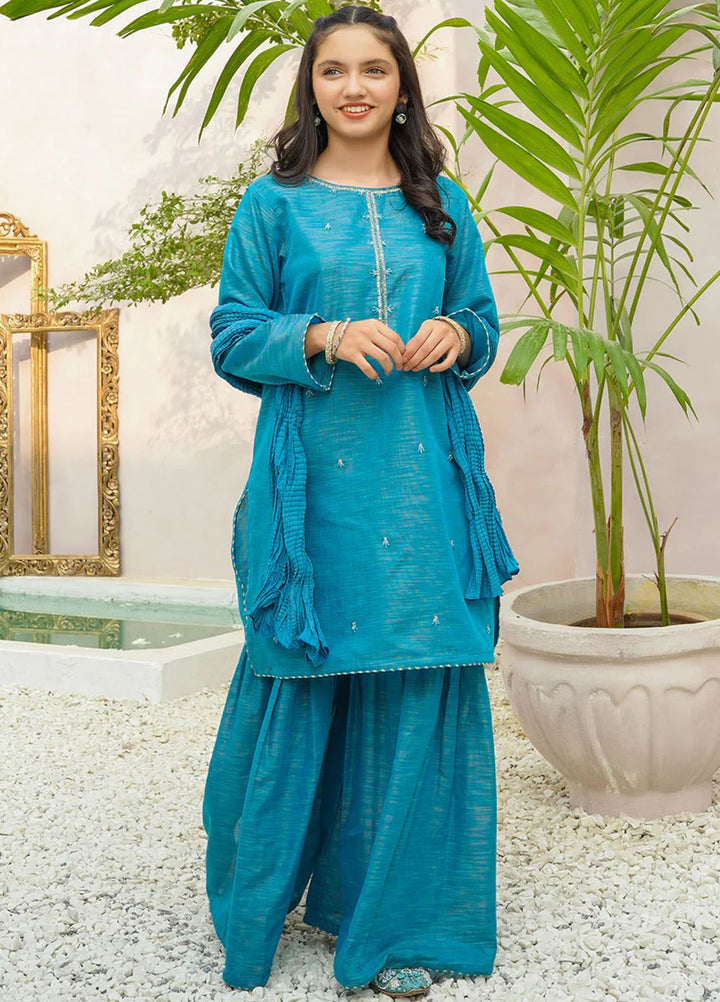 Ochre Pret Eastern Cotton 3 Piece Suit OFW-JB-30