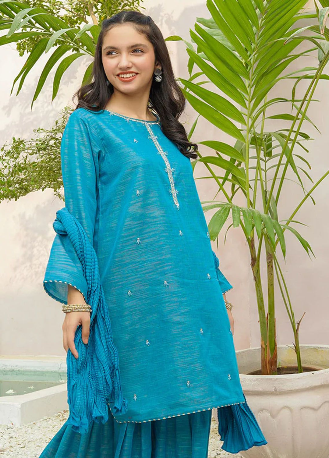 Ochre Pret Eastern Cotton 3 Piece Suit OFW-JB-30