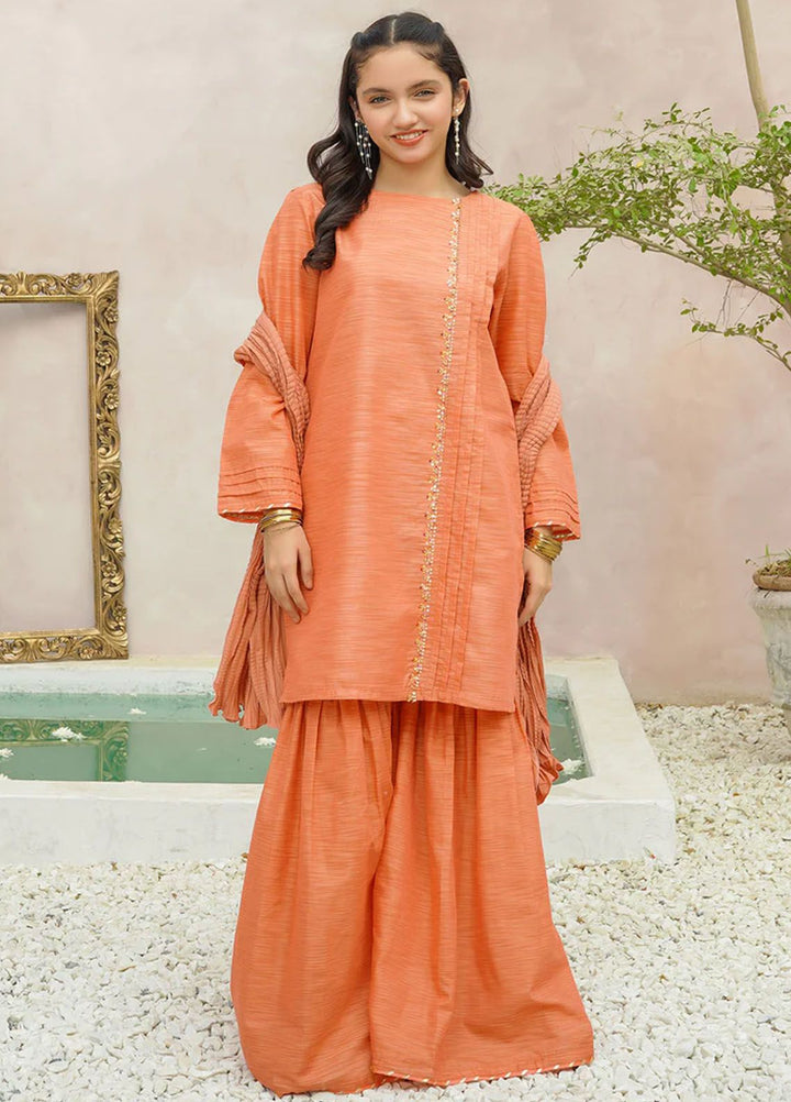 Ochre Pret Eastern Cotton 3 Piece Suit OFW-JB-32
