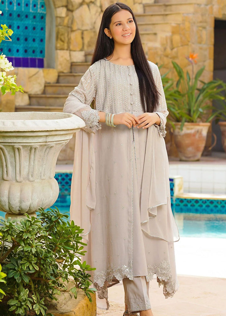Ochre Pret Embroidered Cotton 3 Piece Suit OFW-MAX-17