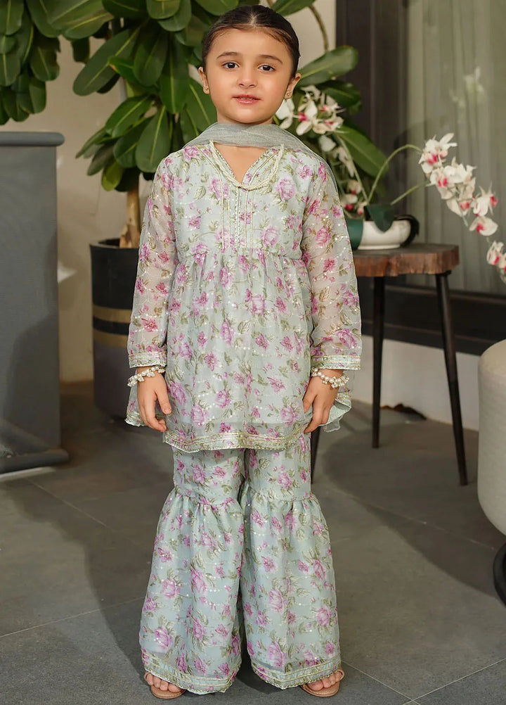 Ochre Pret Printed Chiffon 3 Piece Suit INSHD-01