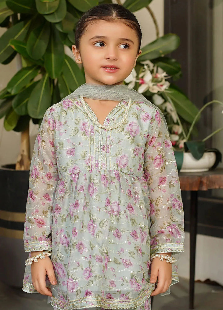 Ochre Pret Printed Chiffon 3 Piece Suit INSHD-01