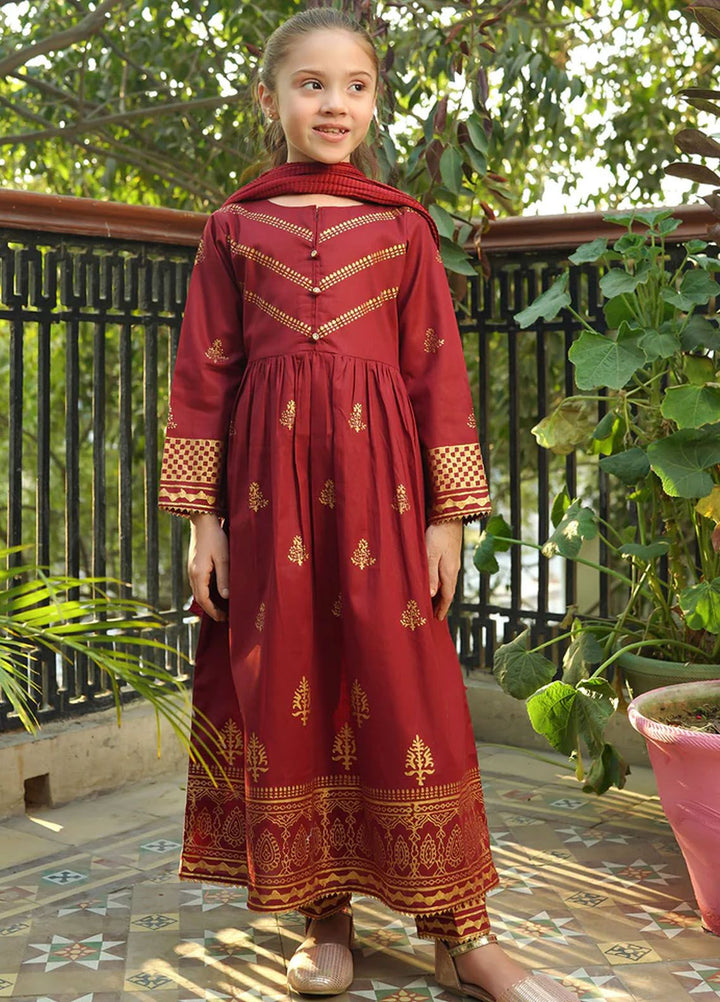 Ochre Pret Printed Cotton 3 Piece Suit OFW-PC-25