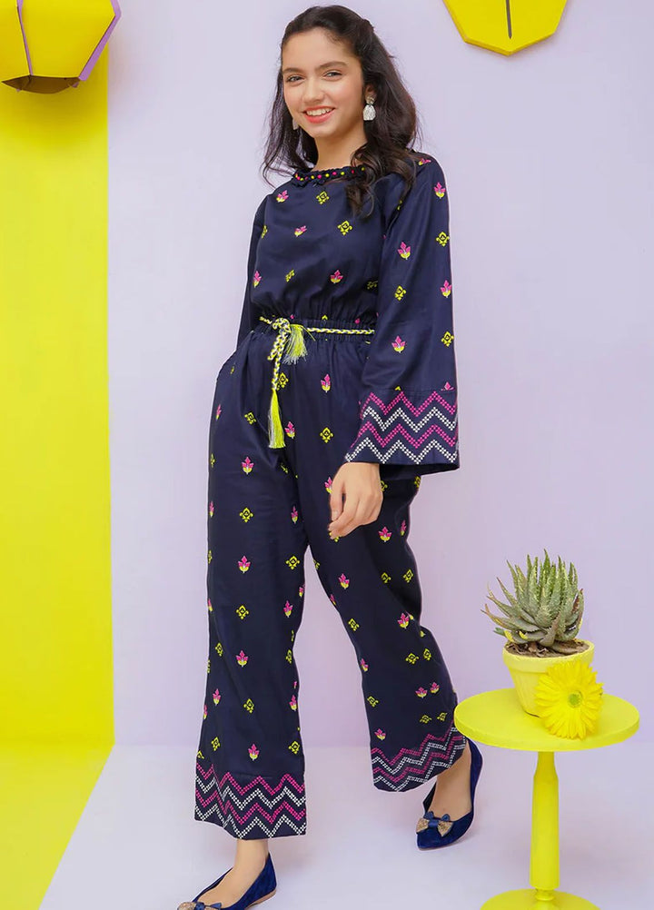 Ochre Pret Printed Cotton Girls Westerns OWT-JMP-14