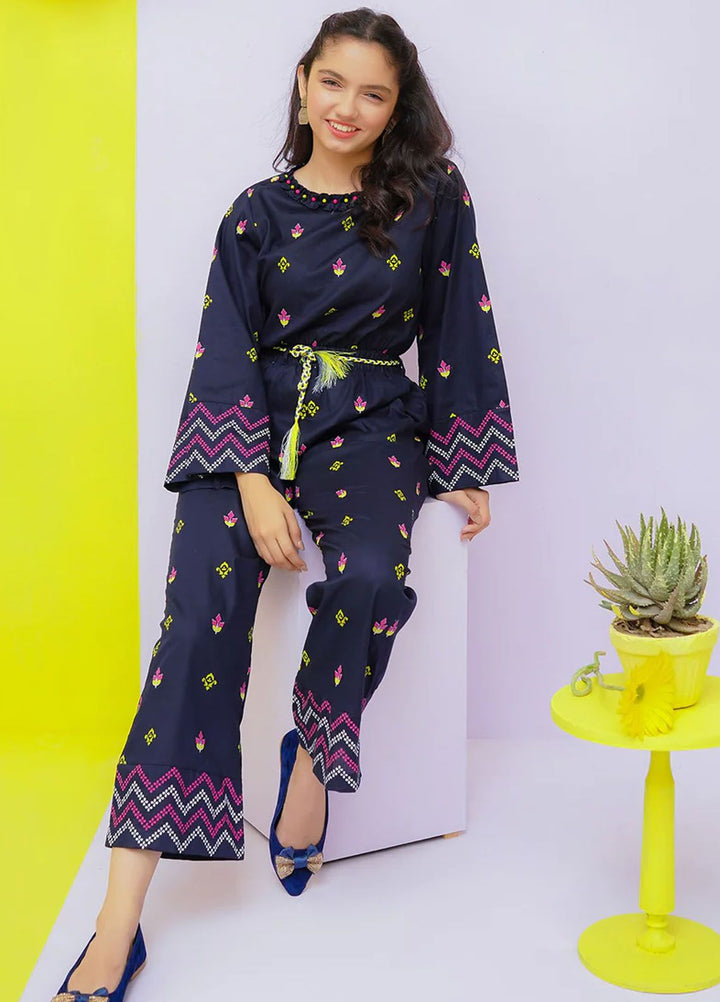 Ochre Pret Printed Cotton Girls Westerns OWT-JMP-14