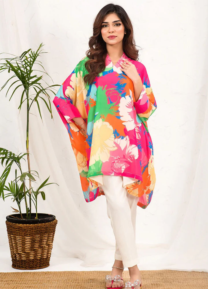 Ochre Pret Printed Georgette 1 Piece SOWC-05