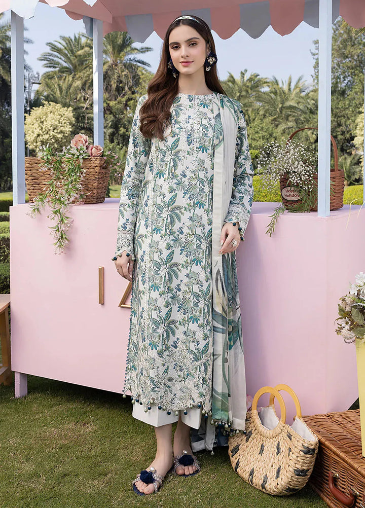 Oh Spring by Izel Embroidered Cotton Suits Unstitched 3 Piece Breeze - Summer Collection