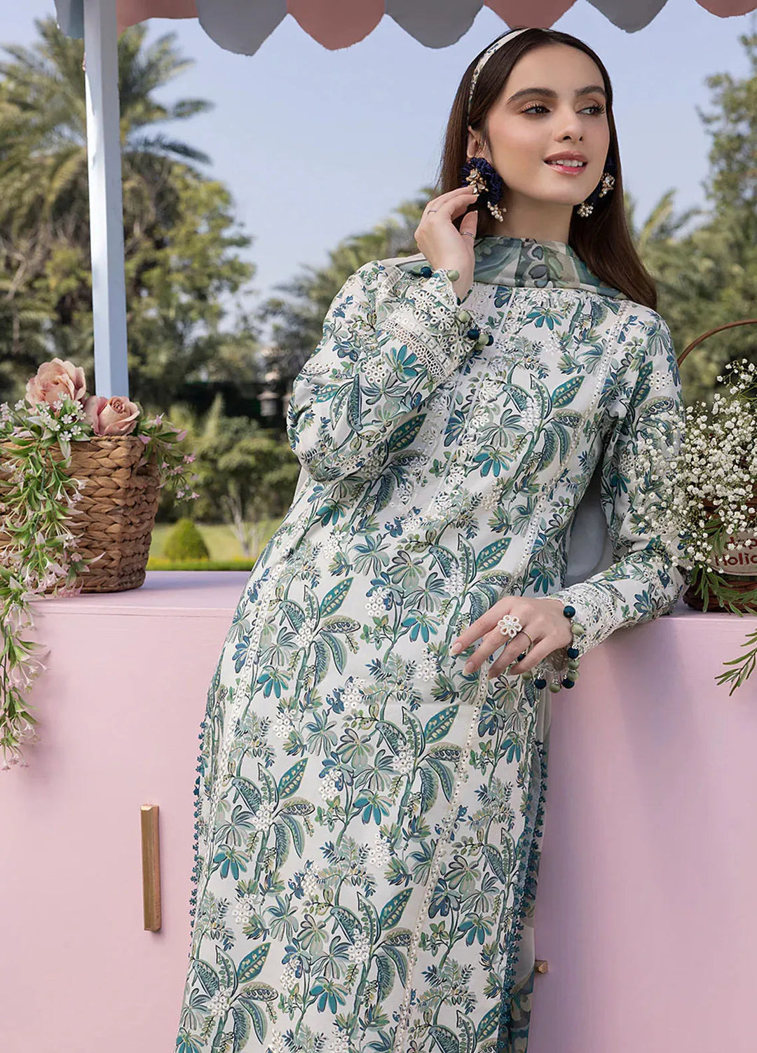 Oh Spring by Izel Embroidered Cotton Suits Unstitched 3 Piece Breeze - Summer Collection