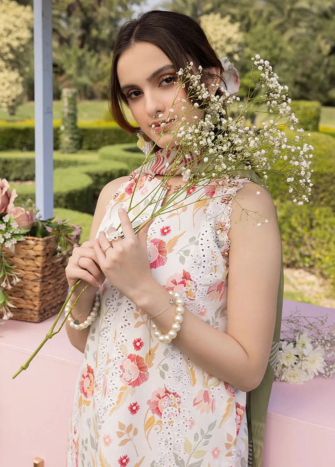 Oh Spring by Izel Embroidered Cotton Suits Unstitched 3 Piece Elowen - Summer Collection