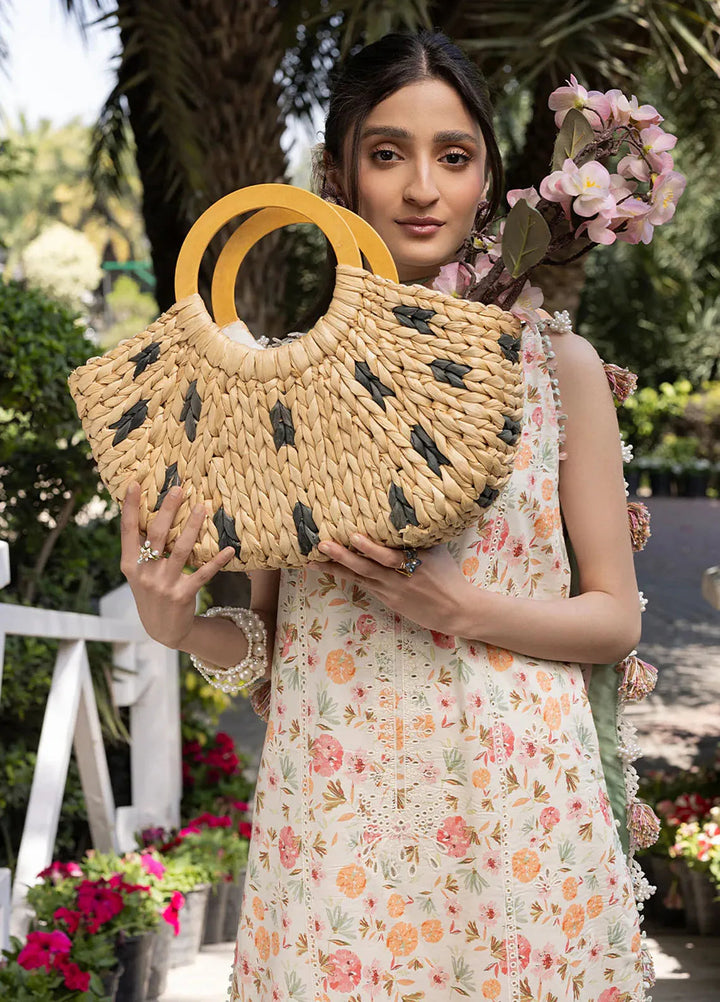 Oh Spring by Izel Embroidered Cotton Suits Unstitched 3 Piece Flora - Summer Collection