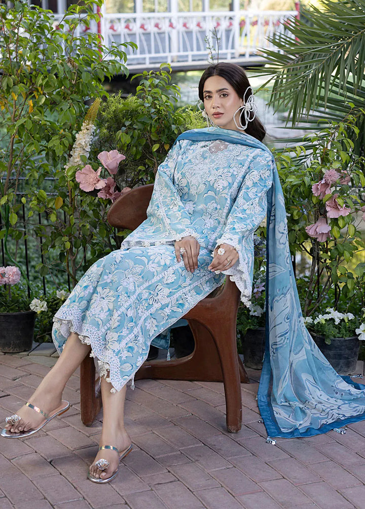 Oh Spring by Izel Embroidered Cotton Suits Unstitched 3 Piece Pearl - Summer Collection