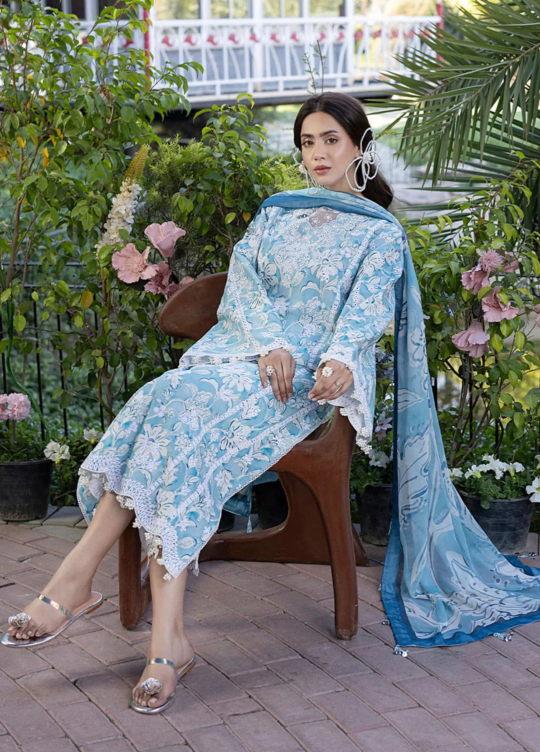Oh Spring by Izel Embroidered Cotton Suits Unstitched 3 Piece Pearl - Summer Collection