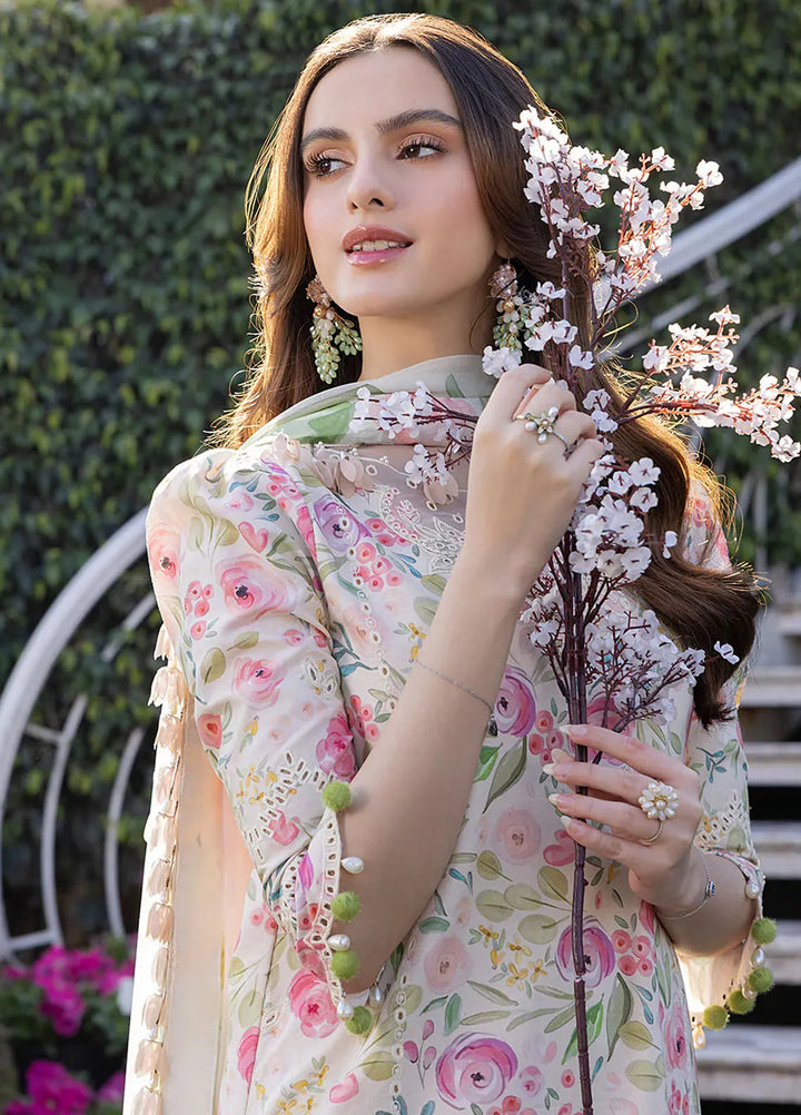 Oh Spring by Izel Embroidered Cotton Suits Unstitched 3 Piece Petal - Summer Collection