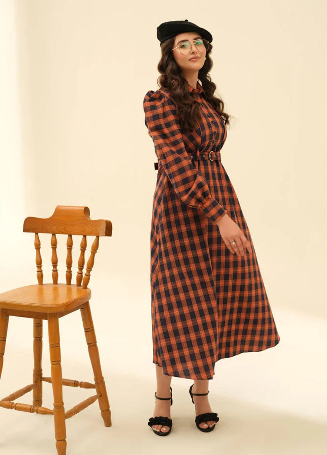 Old Money by Apricocia Pret Printed Cotton 1 Piece Suit Windsor Plaid