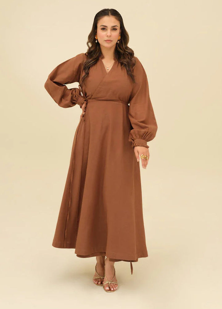 Old Money by Apricocia Pret Solid Linen 1 Piece Suit Chestnut Charm