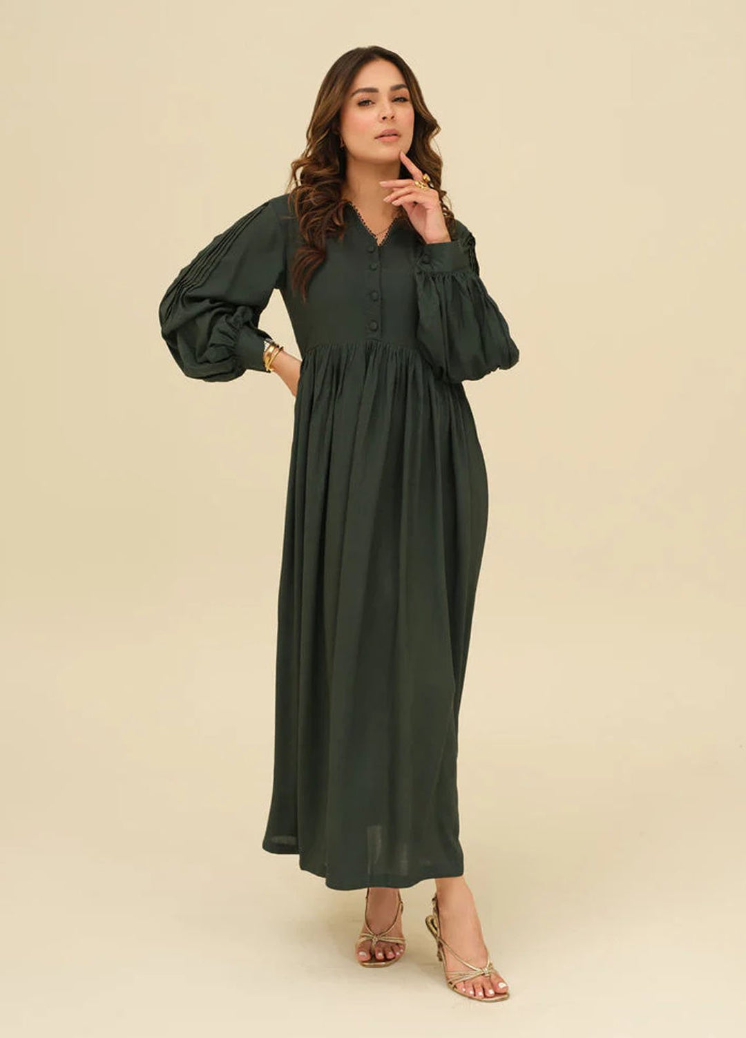 Old Money by Apricocia Pret Solid Linen 1 Piece Suit Emerald Majesty
