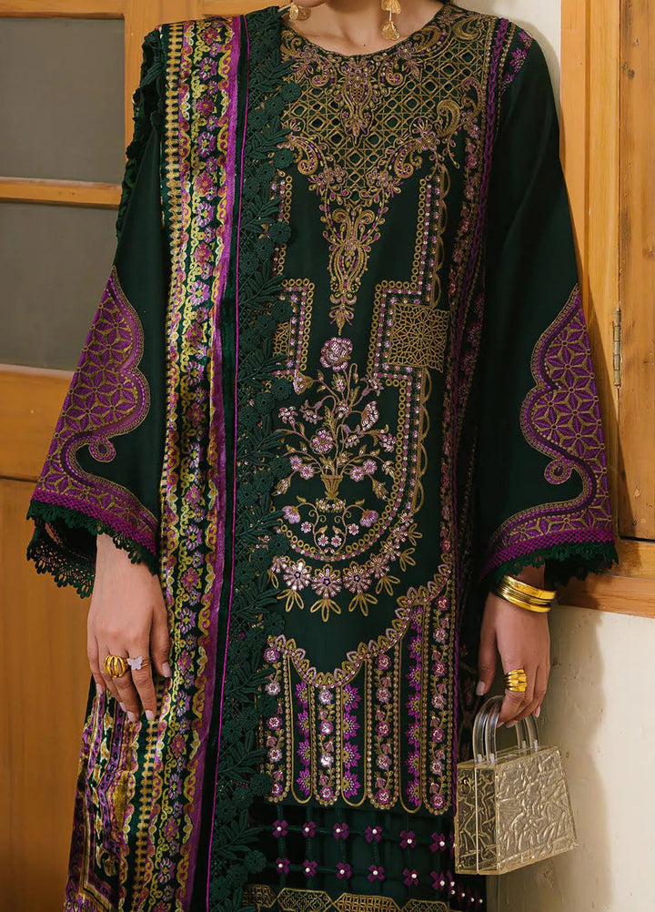 Olivia by Bin Ilyas Embroidered Kotrai Suit Unstitched 3 Piece BI24O 521 A - Winter Collection