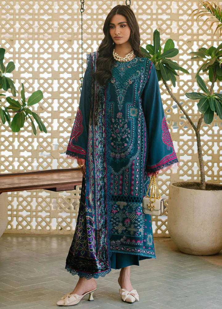 Olivia by Bin Ilyas Embroidered Kotrai Suit Unstitched 3 Piece BI24O 521 B - Winter Collection