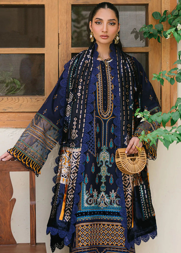 Olivia by Bin Ilyas Embroidered Kotrai Suit Unstitched 3 Piece BI24O 522 A - Winter Collection